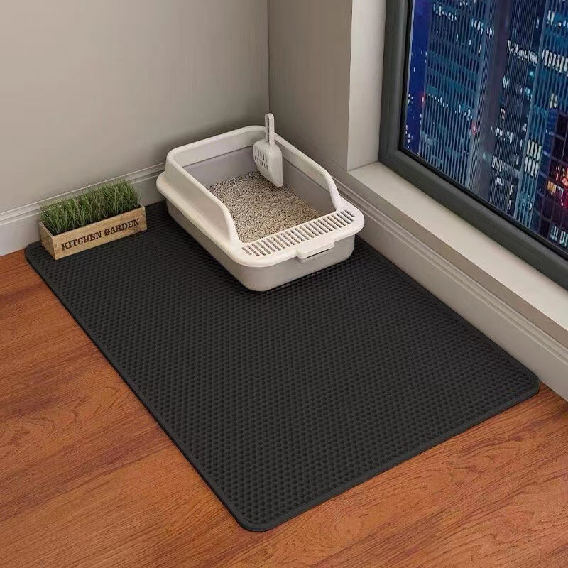 Cat Litter Trapping Mat — Double-Layer Honeycomb