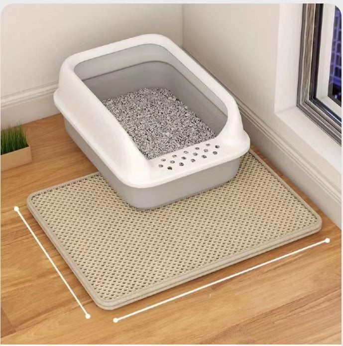 Cat Litter Trapping Mat — Double-Layer Honeycomb