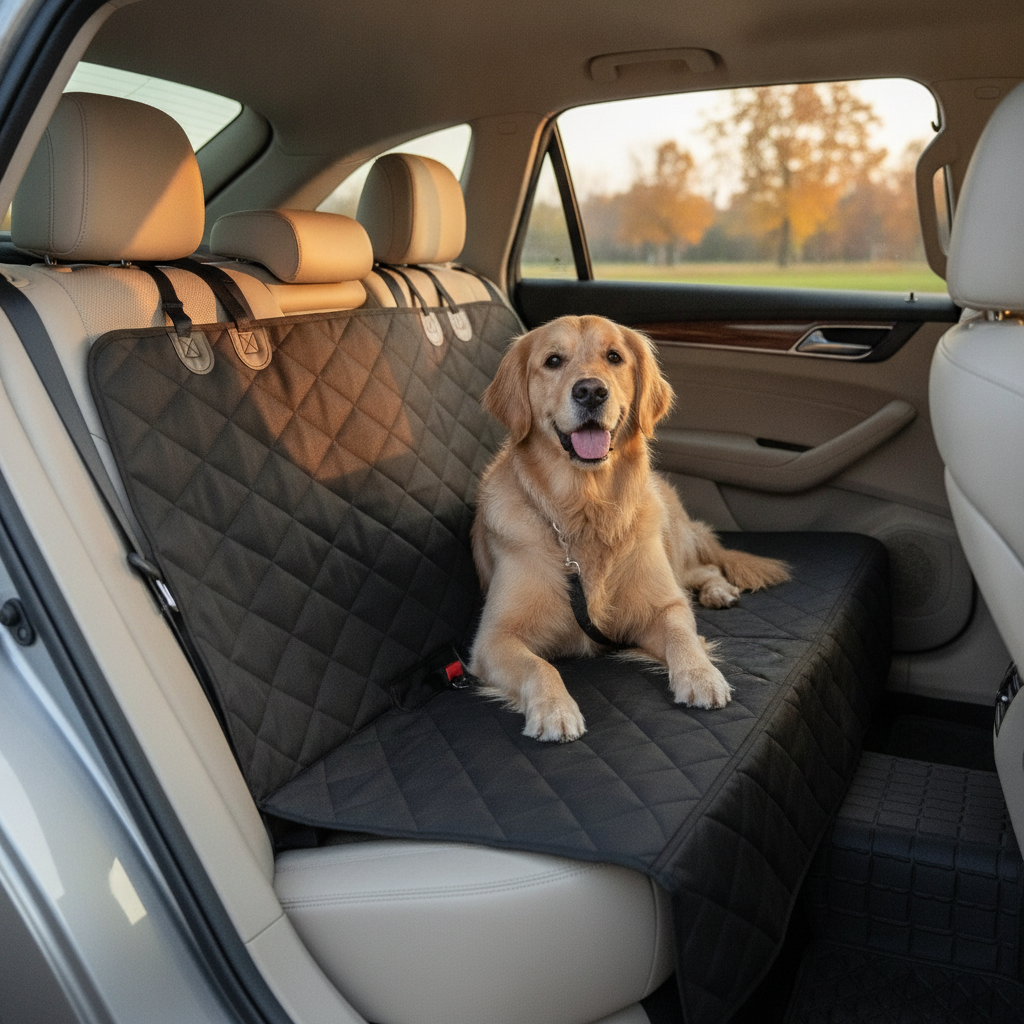 Waterproof Dog Car Seat Cover — Scratchproof Back-Seat Hammock