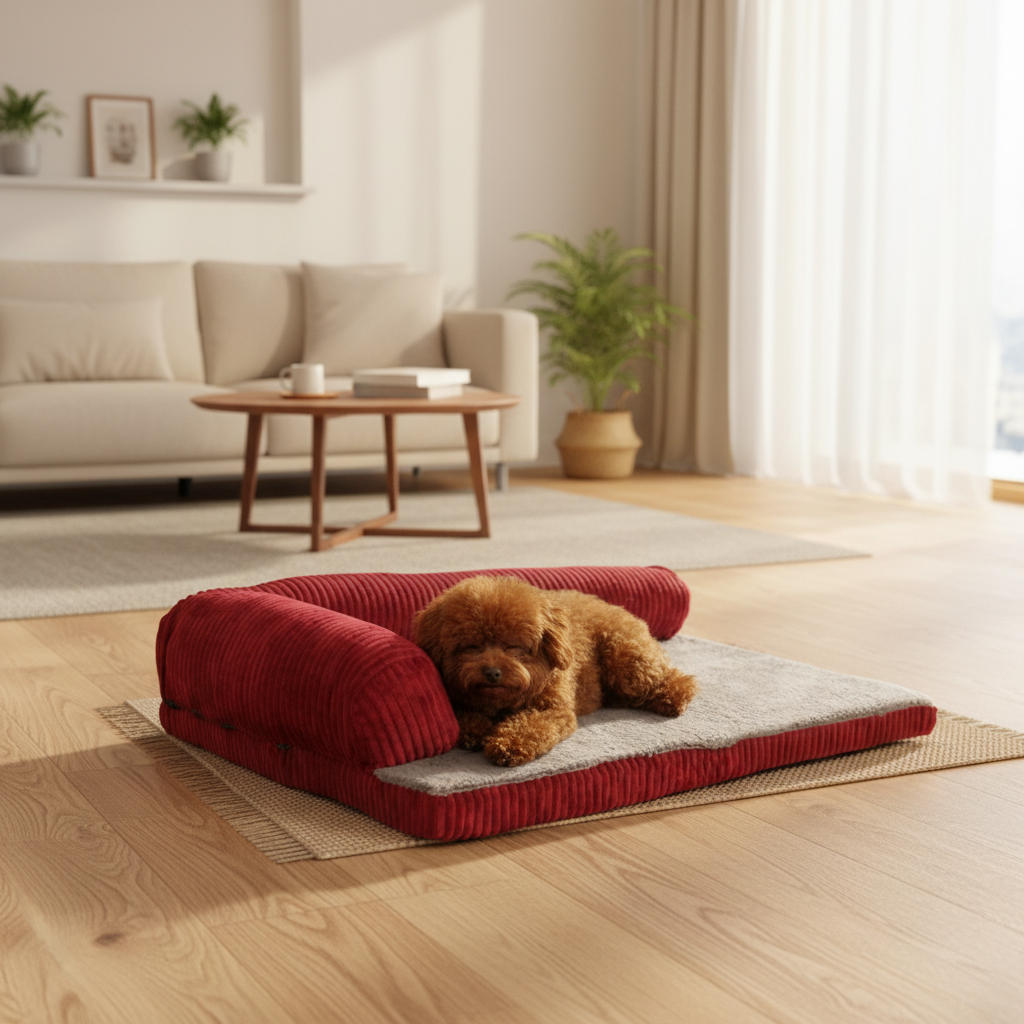 Calming Plush Pet Bed — Cozy Donut Cuddler