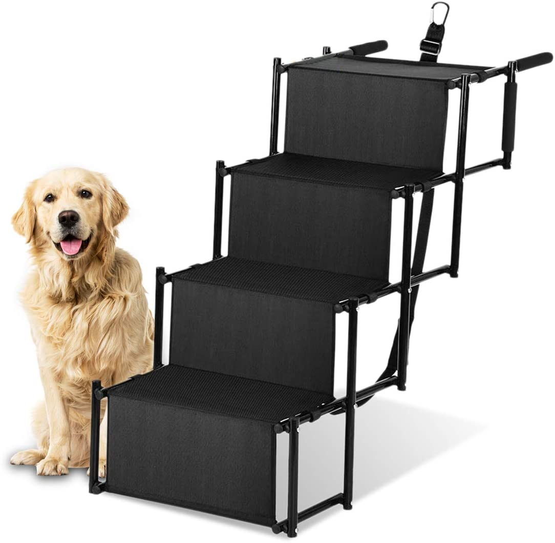 Foldable Dog Ramp — Safe Steps for Cars & Beds
