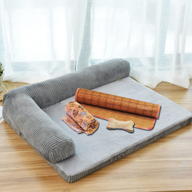 Calming Plush Pet Bed — Cozy Donut Cuddler