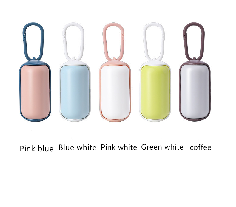 Pet Poop Bag Dispenser — Leash-Clip Holder with Bags
