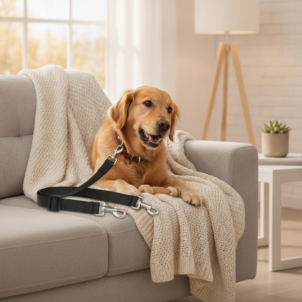 Pet Car Seat Belt (2-Pack) — Adjustable Safety Restraint