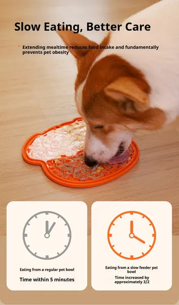 Lick Mat with Strong Suction — Slow Feeder for Dogs & Cats