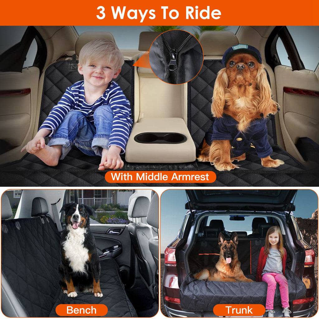 Waterproof Dog Car Seat Cover — Scratchproof Back-Seat Hammock