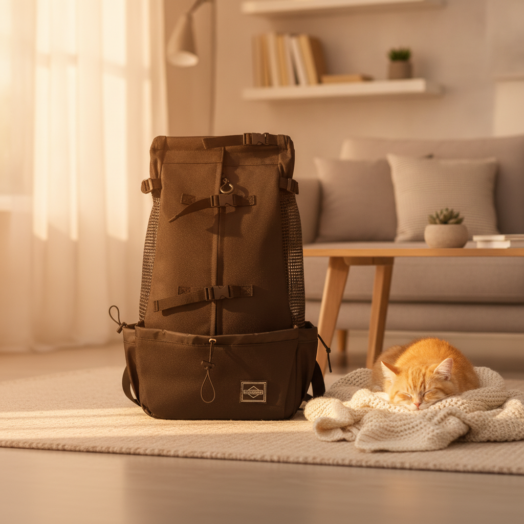 Pet Carrier Backpack — Ventilated Travel Bag for Cats & Dogs