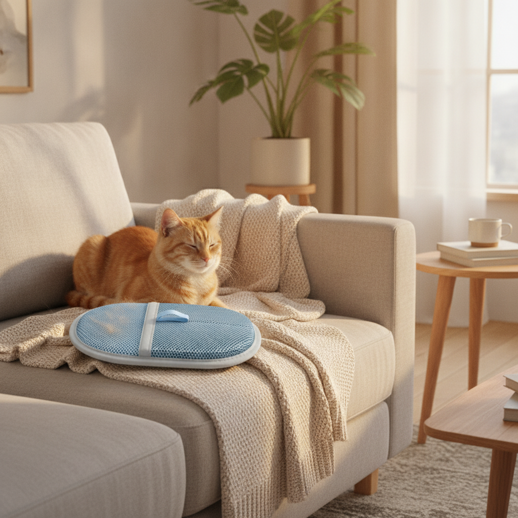 Pet Deshedding Grooming Glove — Gentle Hair Remover Mitt