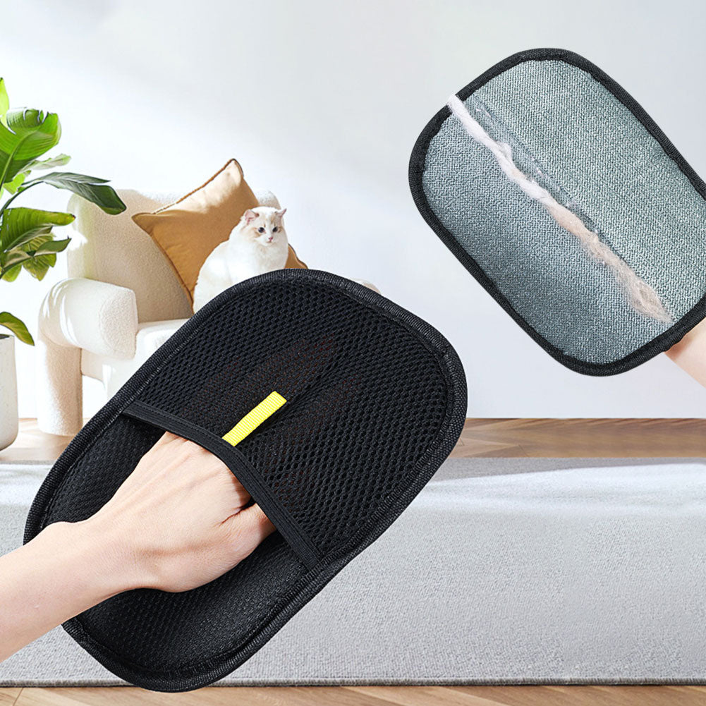 Pet Deshedding Grooming Glove — Gentle Hair Remover Mitt