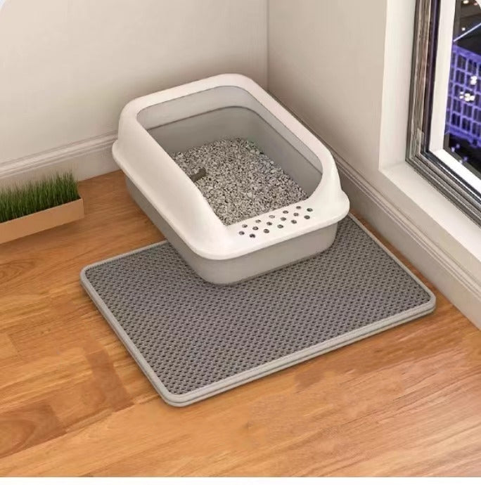 Cat Litter Trapping Mat — Double-Layer Honeycomb