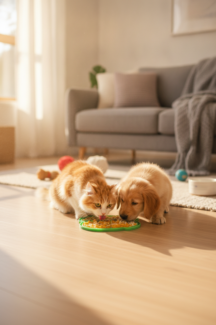 Lick Mat with Strong Suction — Slow Feeder for Dogs & Cats