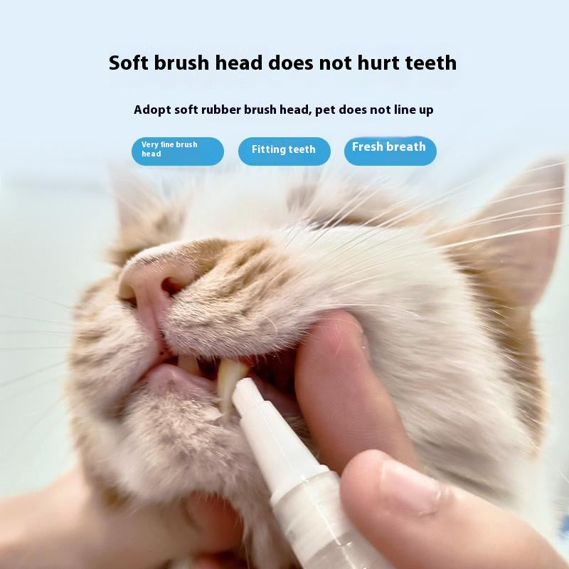 Pet Dental Toothbrush Pen — Tartar Cleaning Tool