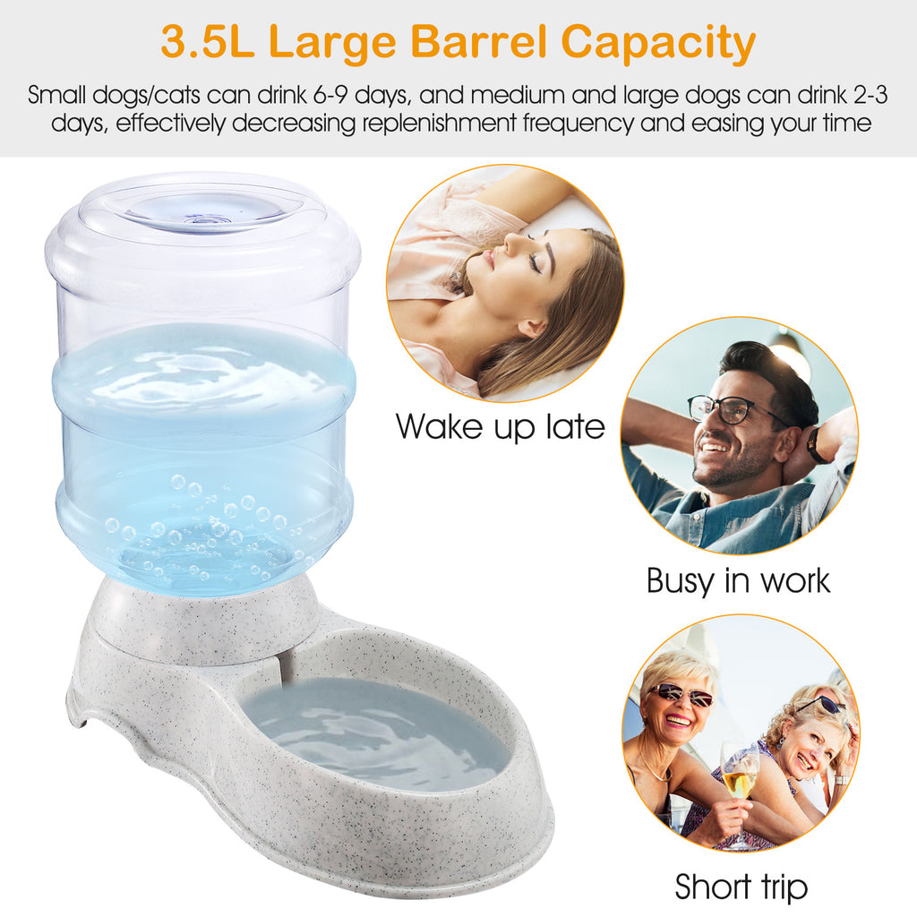 Gravity Pet Water Dispenser — 3.5L Auto-Refill