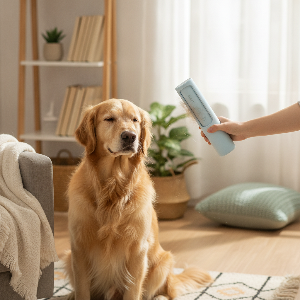 2-in-1 Pet Hair Remover Brush & Lint Roller