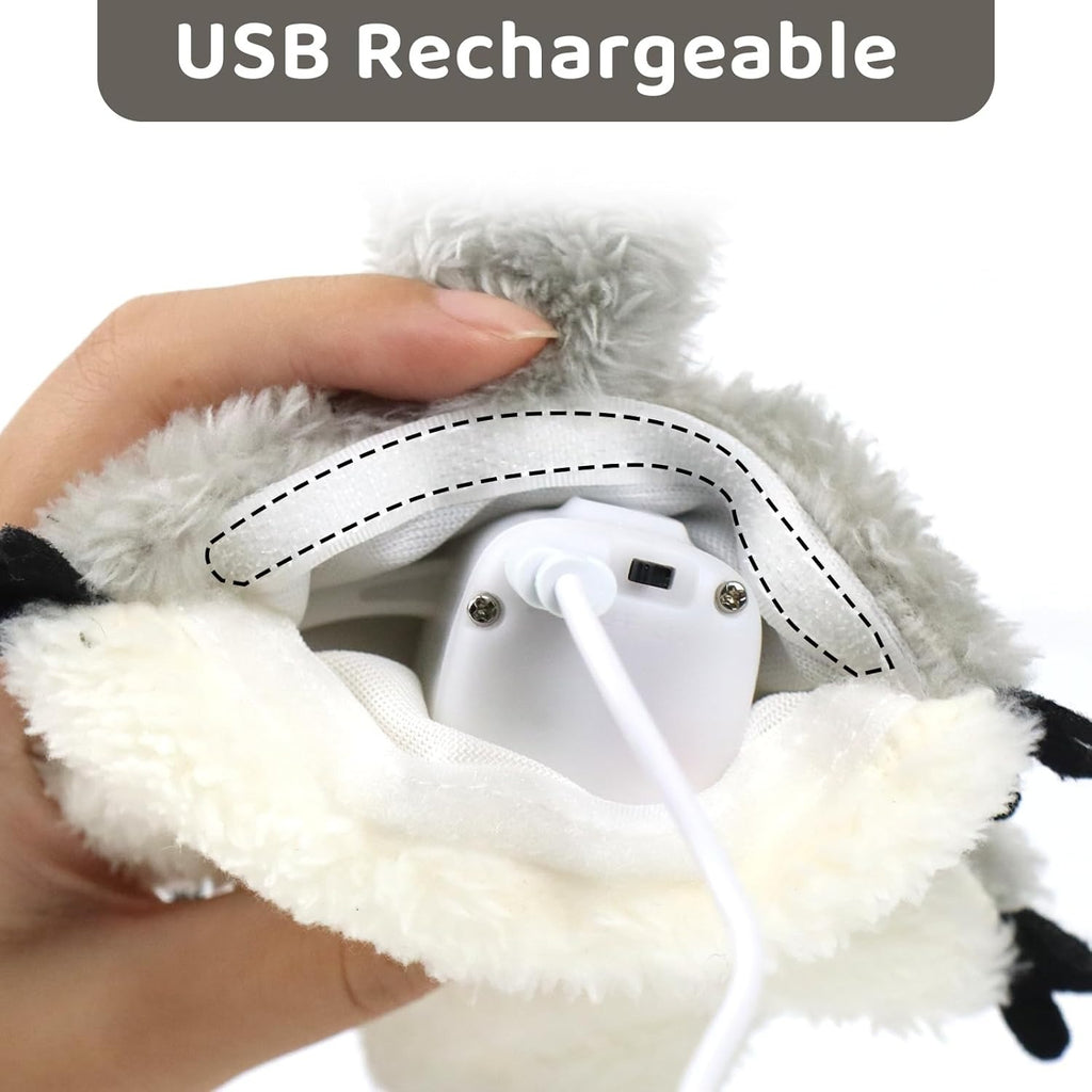 Interactive Flapping Squirrel Cat Toy — Rechargeable & Touch-Activated