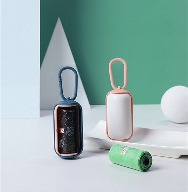 Pet Poop Bag Dispenser — Leash-Clip Holder with Bags