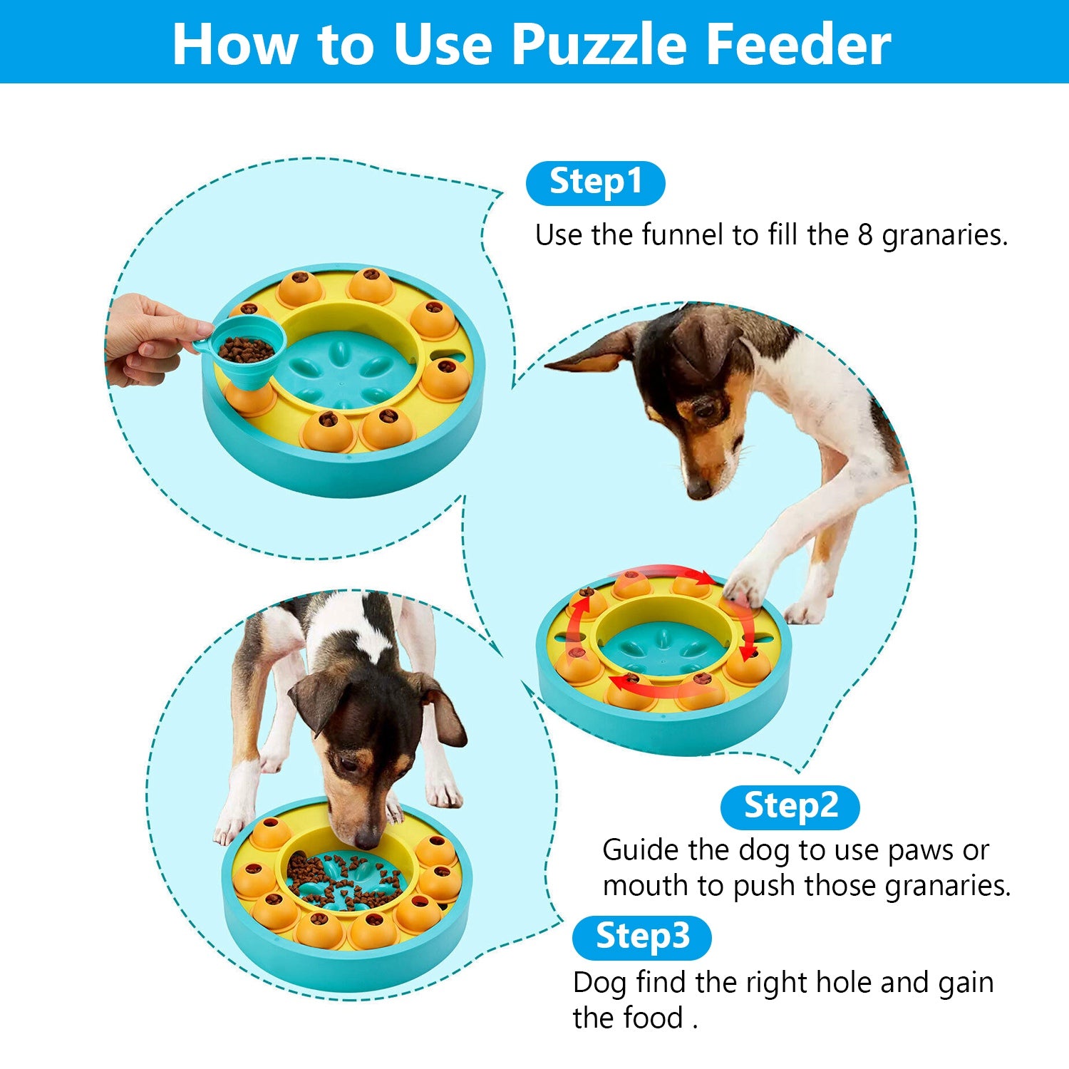 Interactive Puzzle Feeder Bowl — IQ Training & Mental Enrichment