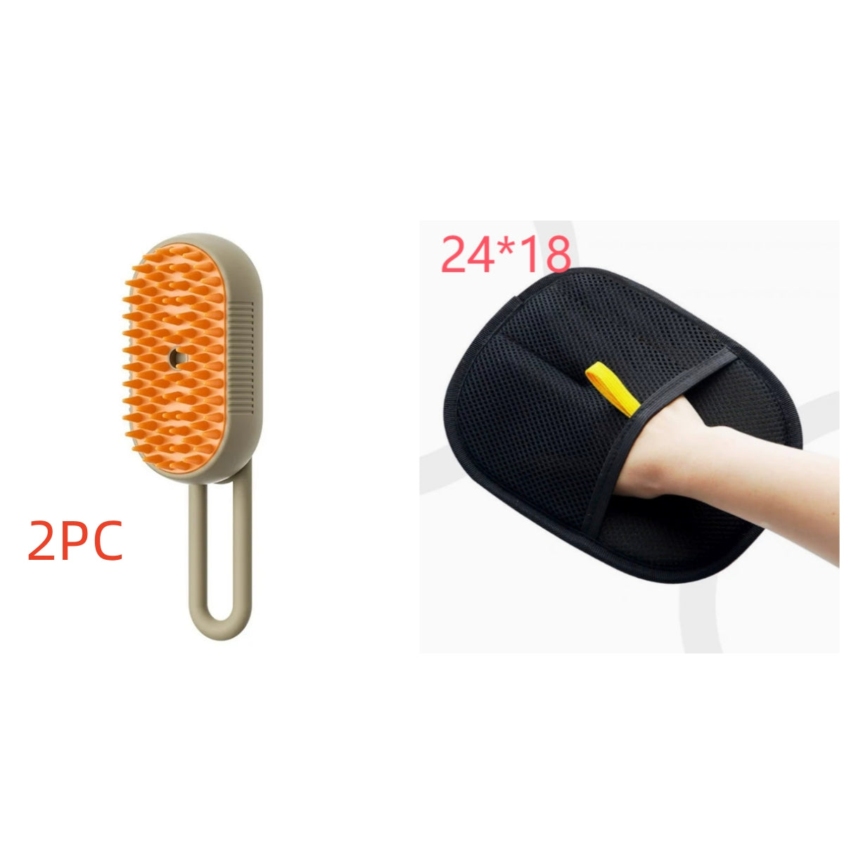 3-in-1 Steam Pet Grooming Brush — Spray, Massage & Deshed