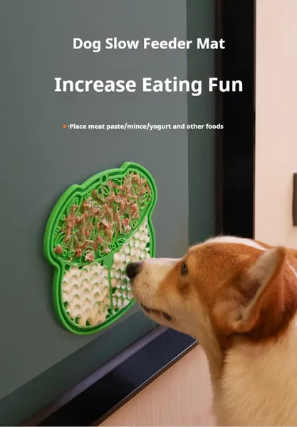 Lick Mat with Strong Suction — Slow Feeder for Dogs & Cats