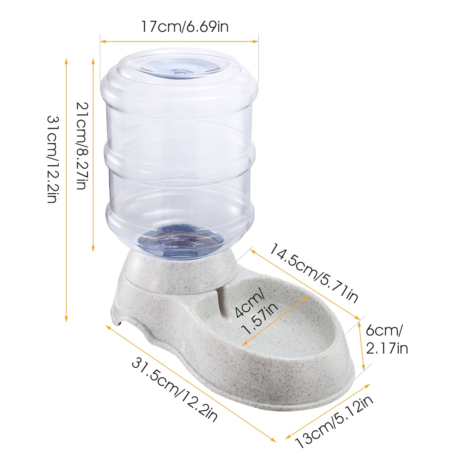 Gravity Pet Water Dispenser — 3.5L Auto-Refill