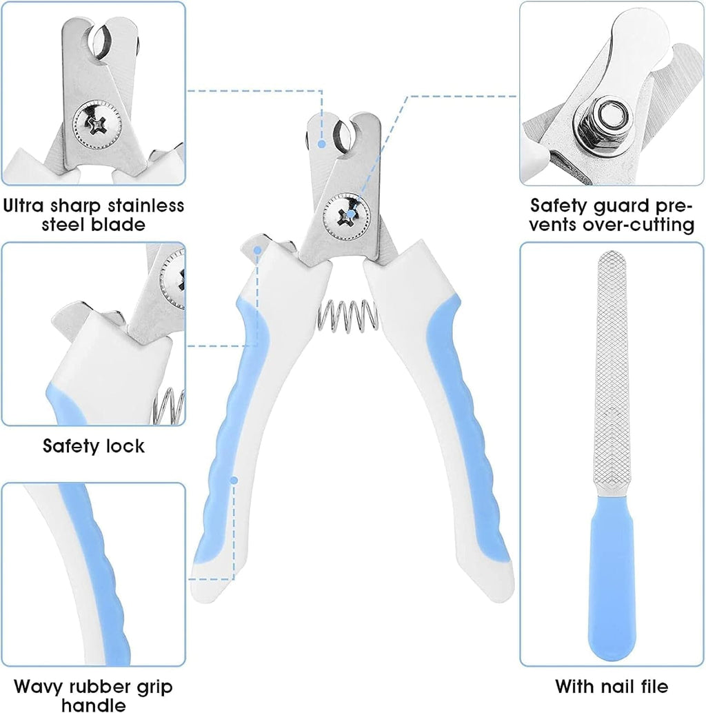 7-Piece Pet Grooming Kit — Self-Cleaning Deshedding Set