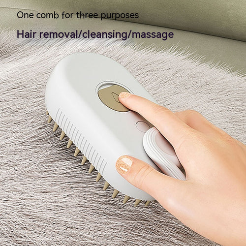 3-in-1 Steam Pet Grooming Brush — Spray, Massage & Deshed