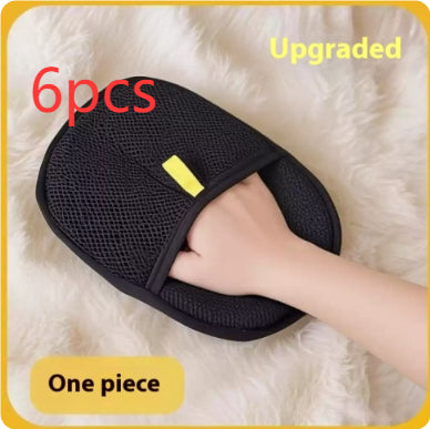 Pet Deshedding Grooming Glove — Gentle Hair Remover Mitt