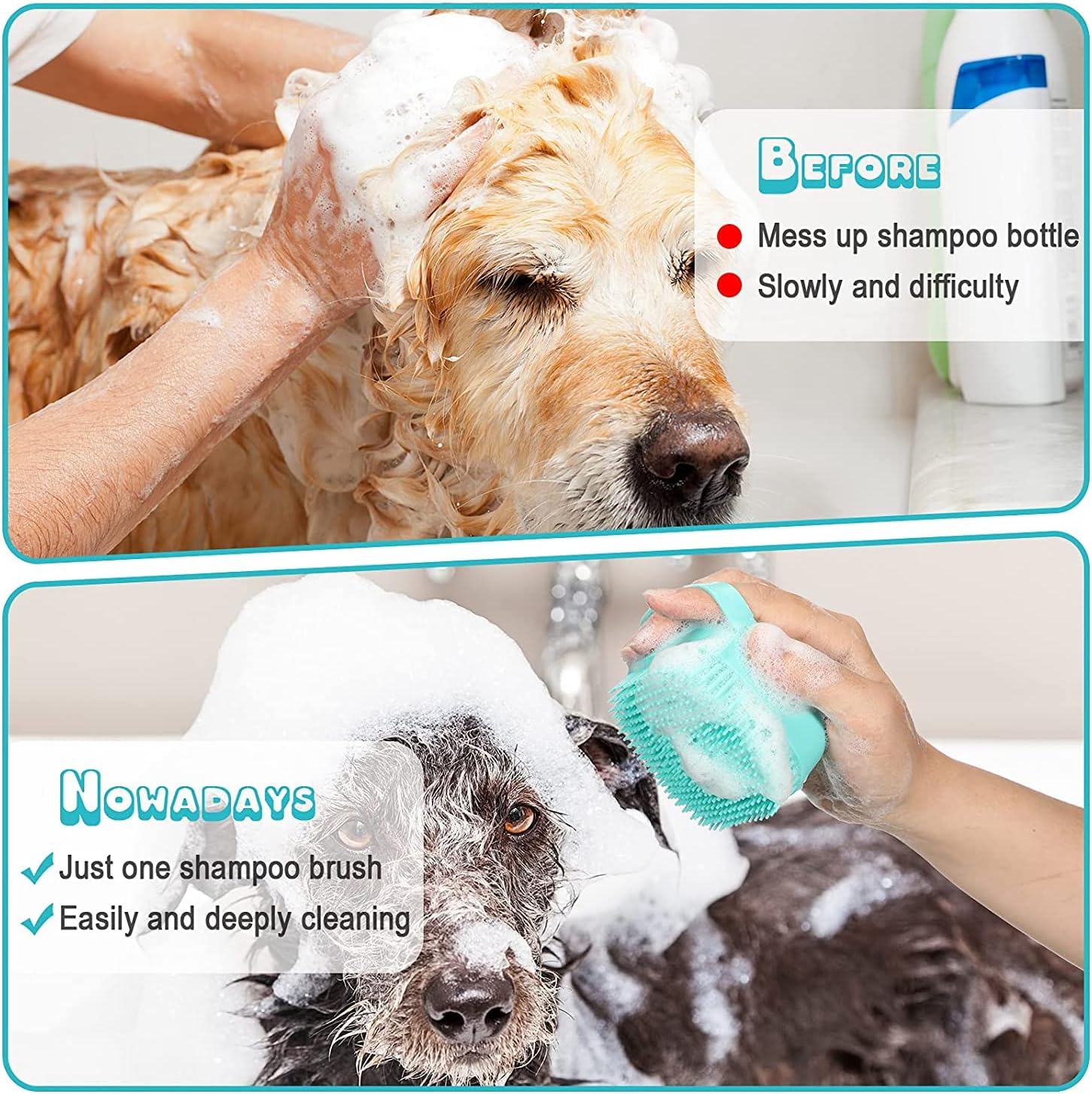 7-Piece Pet Grooming Kit — Self-Cleaning Deshedding Set