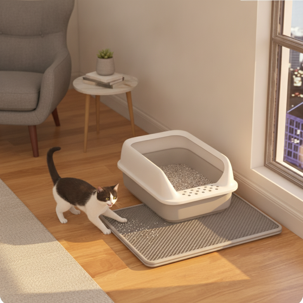 Cat Litter Trapping Mat — Double-Layer Honeycomb