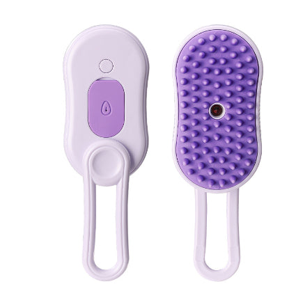 3-in-1 Steam Pet Grooming Brush — Spray, Massage & Deshed
